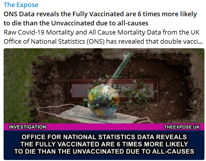 10-27 Vaxed 6x More Likely to Die