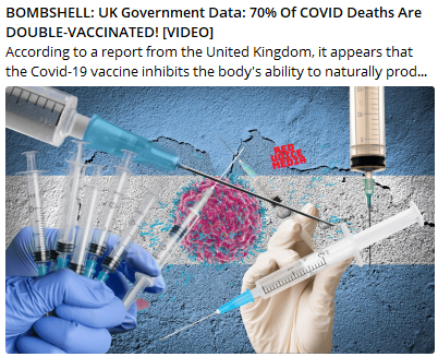 70% of Deaths are Double Vaxxed