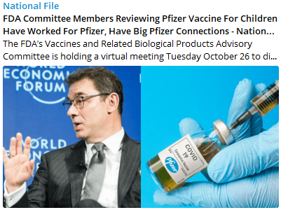 FDA Committee Worked for Pfizer