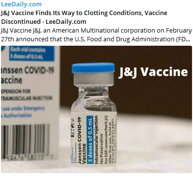 J&J Vaccine Discontinued