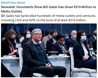 Bill Gates Gives $319 M to Media
