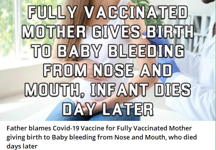 Baby bleeding from eyes dies