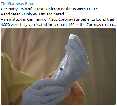 Germany 96% Vaxed with Omicron